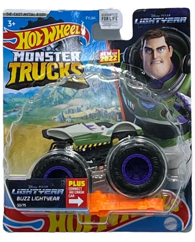 Бъги Hot Wheels Monster Trucks Buzz Lightyear 1 64 Отлична цена Ozone bg
