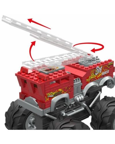 Детска играчка Hot Wheels Monster Trucks Пожарна 2 в 1 Отлична цена Ozone bg