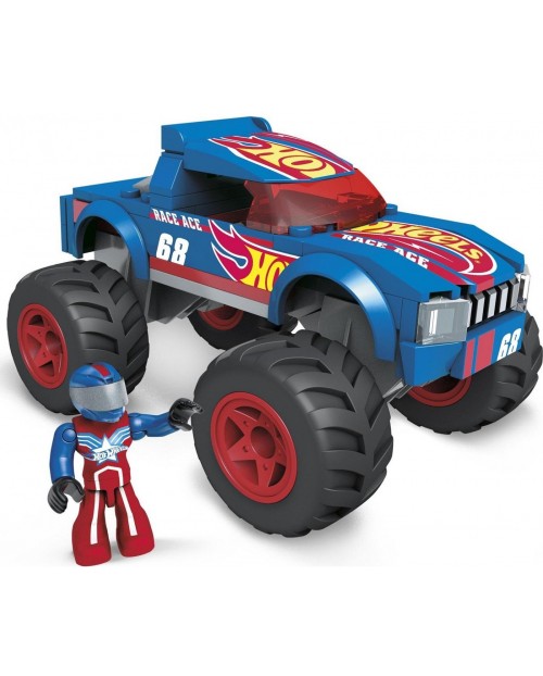 Бъги за сглобяване Hot Wheels Monster Trucks Race Ace синьо и червено Отлична цена Ozone bg