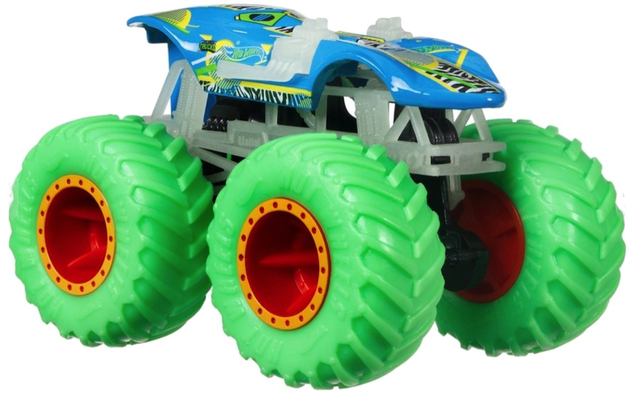 Бъги Hot Wheels Monster Trucks Glow in the Dark Twin Mill Отлична цена Ozone bg