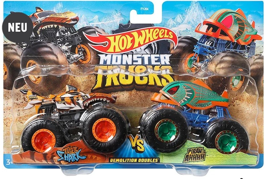 Hot Wheels Monster Trucks Tiger Shark Piran Ahhhh Ozone Bg