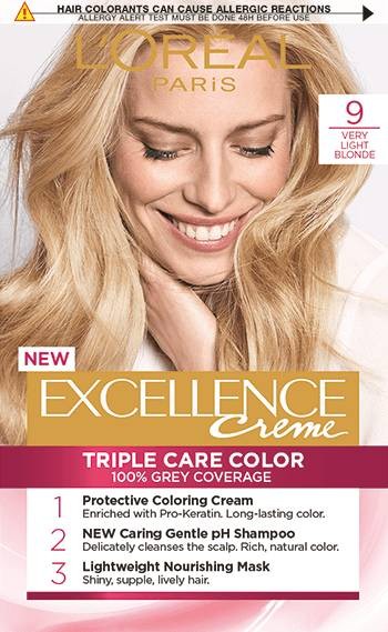 L Oréal Еxcellence Боя за коса 9 Very Light Blonde Ozone bg