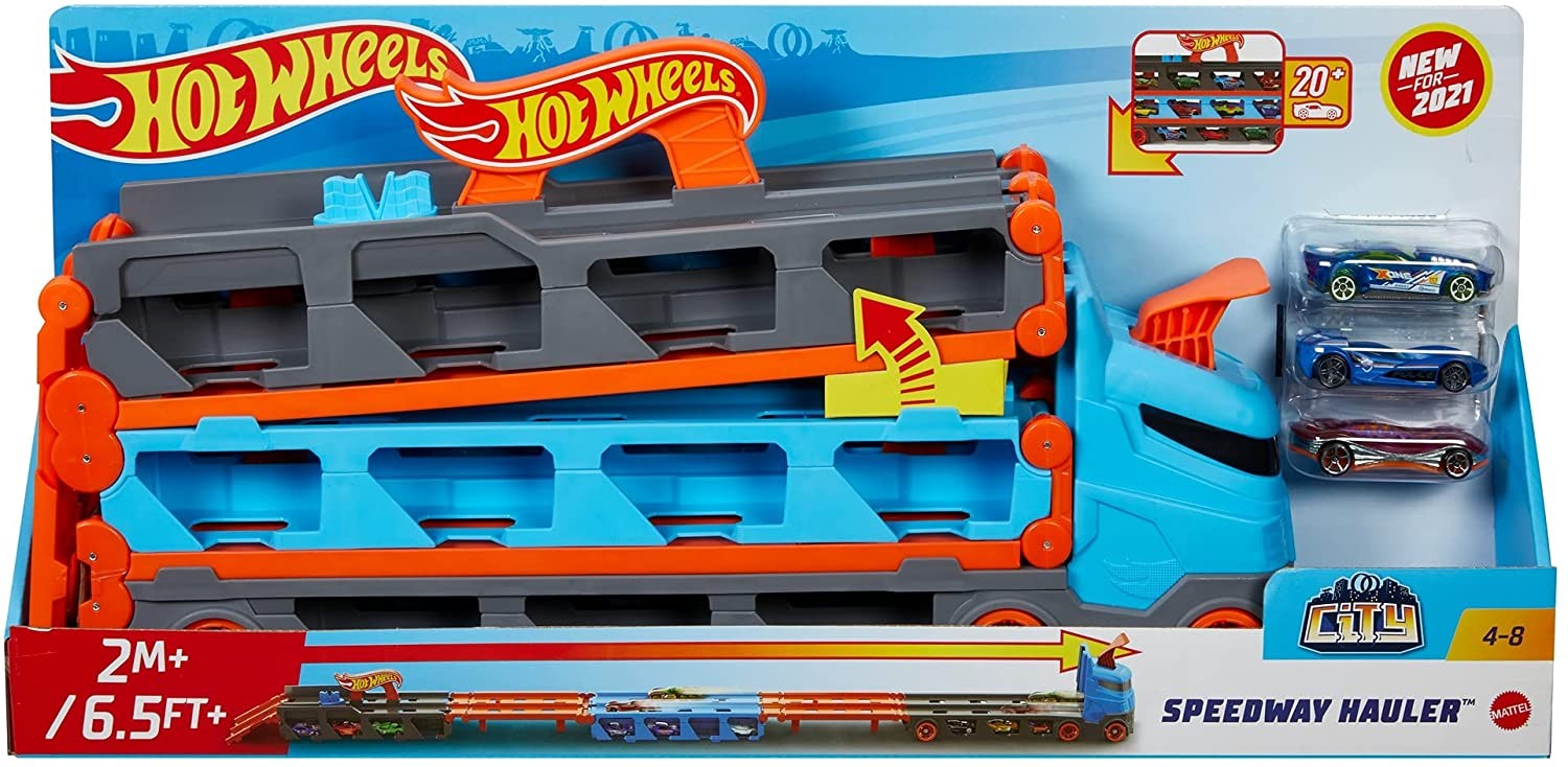 Детска играчка Mattel Hot Wheels Автовоз с колички Отлична цена Ozone bg