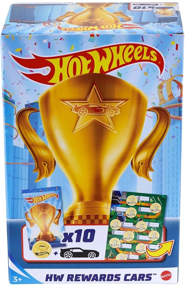 Игрален комплект Mattel Hot Wheels Купа на победителите с 10 колички асортимент Отлична
