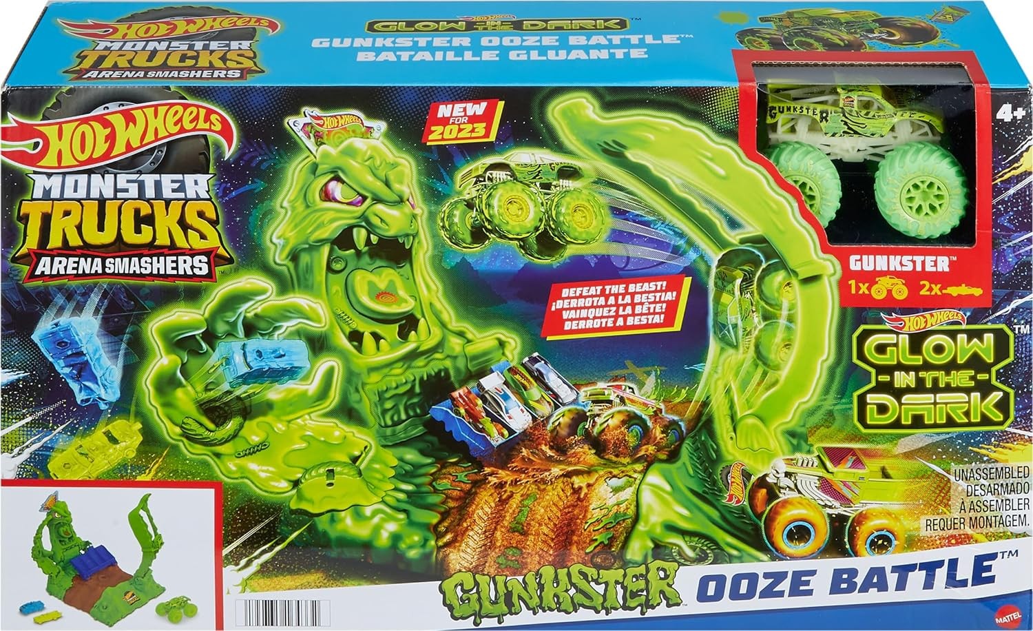 Игрален комплект Hot Wheels Monster Trucks Светеща писта Отлична цена Ozone bg