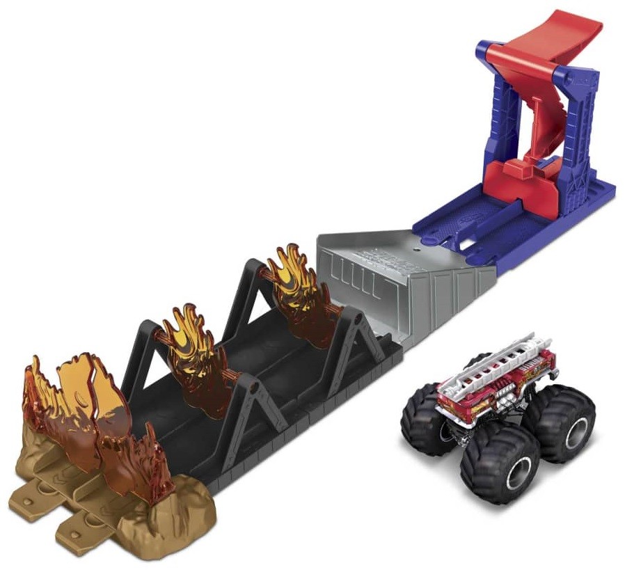 Игрален комплект Hot Wheels Monster Truck Огнена битка Отлична цена Ozone bg