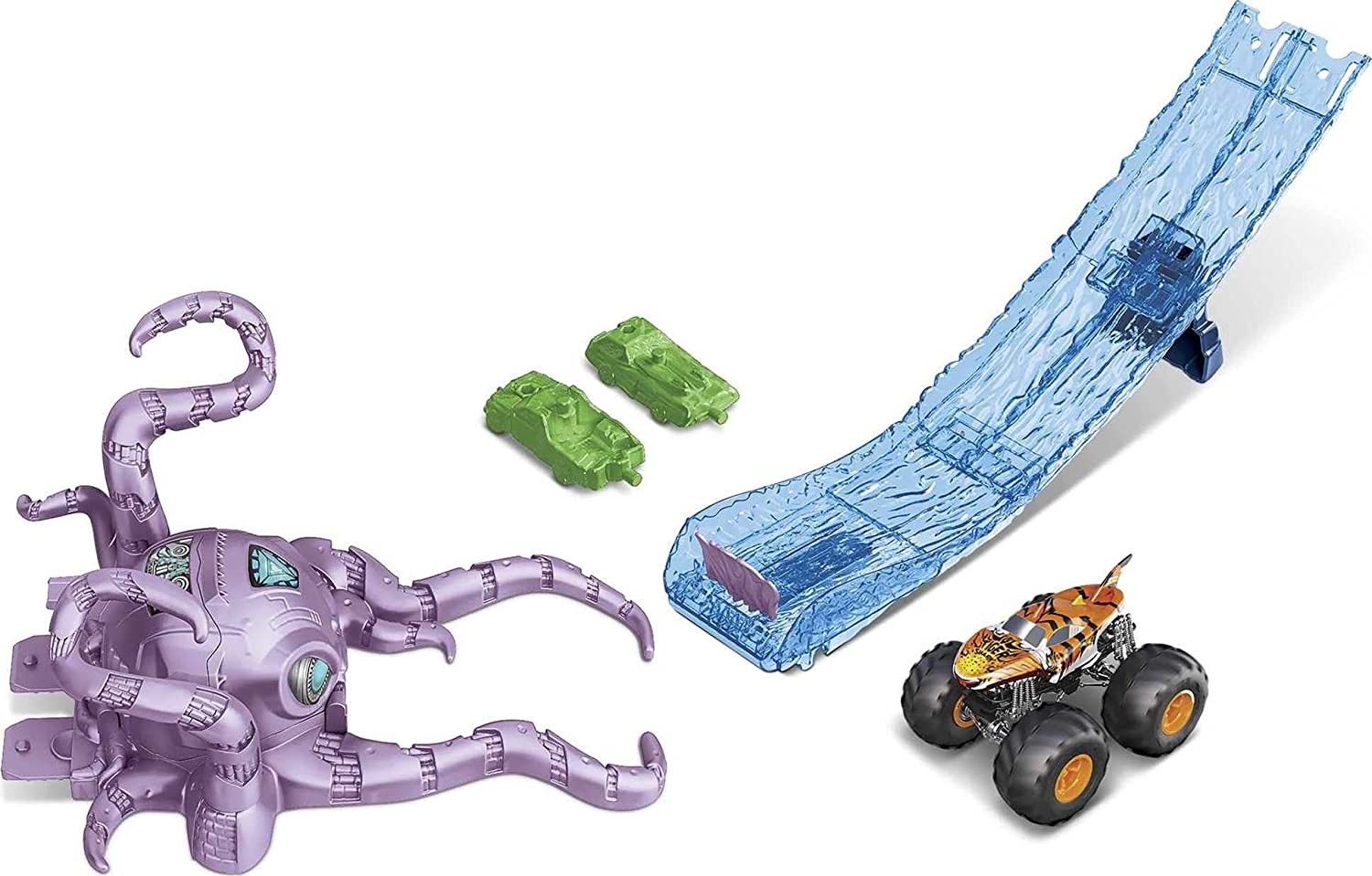 Игрален комплект Hot Wheels Monster Trucks Octo Slam Отлична цена Ozone bg