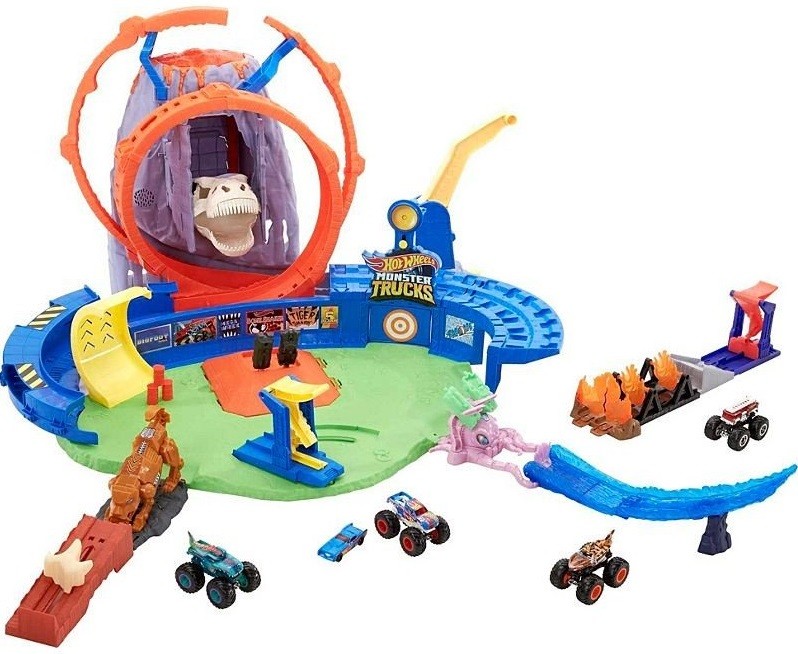 Игрален комплект Hot Wheels Monster Trucks Вулканична арена Отлична цена Ozone bg