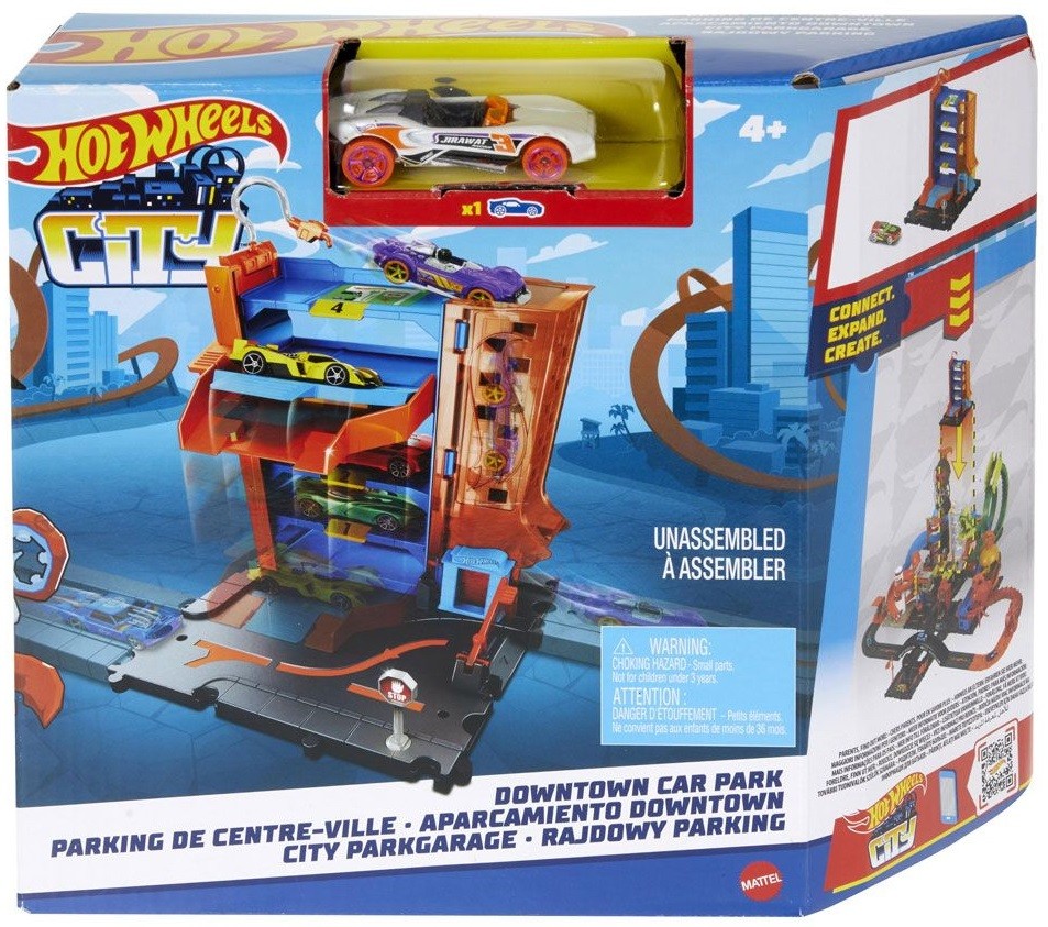 Игрален комплект Hot Wheels City Паркинг с количка Отлична цена Ozone bg