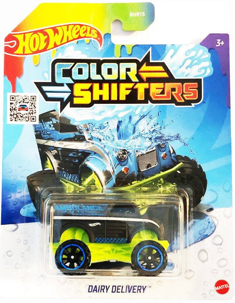 Количка с променящ се цвят Hot Wheels Colour Shifters Dairy Delivery Отлична цена