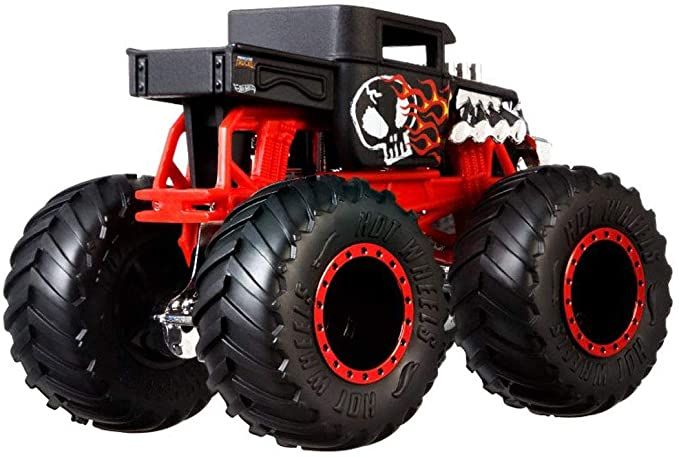 Бъги Hot Wheels Monster Trucks Boneshaker 1 64 с количка Отлична цена Ozone bg