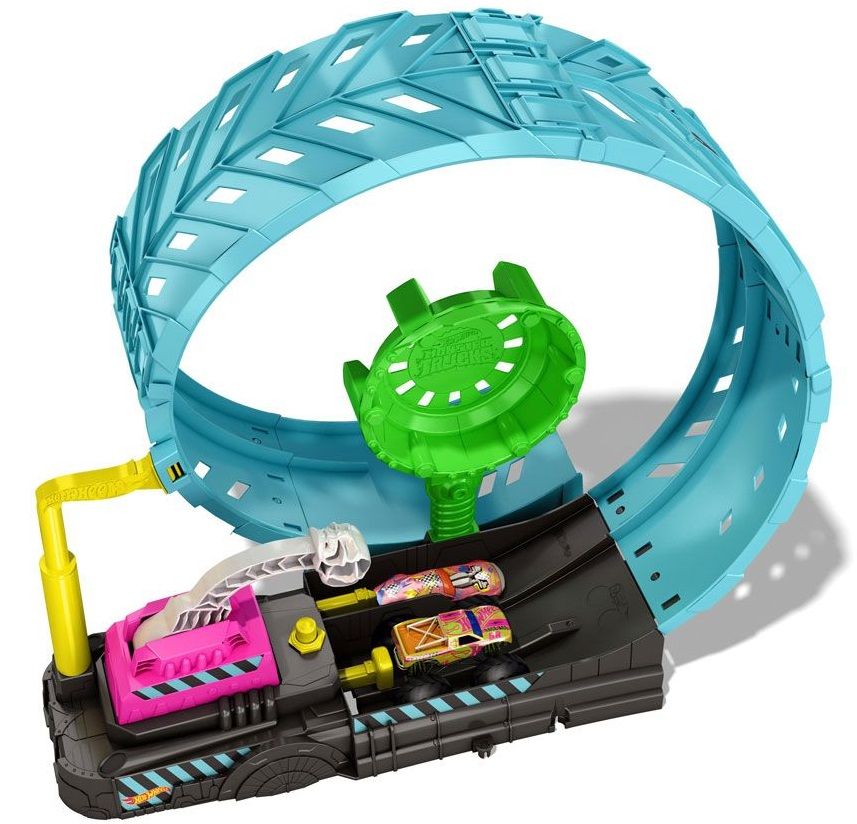 Игрален комплект Hot Wheels Monster Truck Светеща писта Епичен лупинг Отлична цена Ozone bg