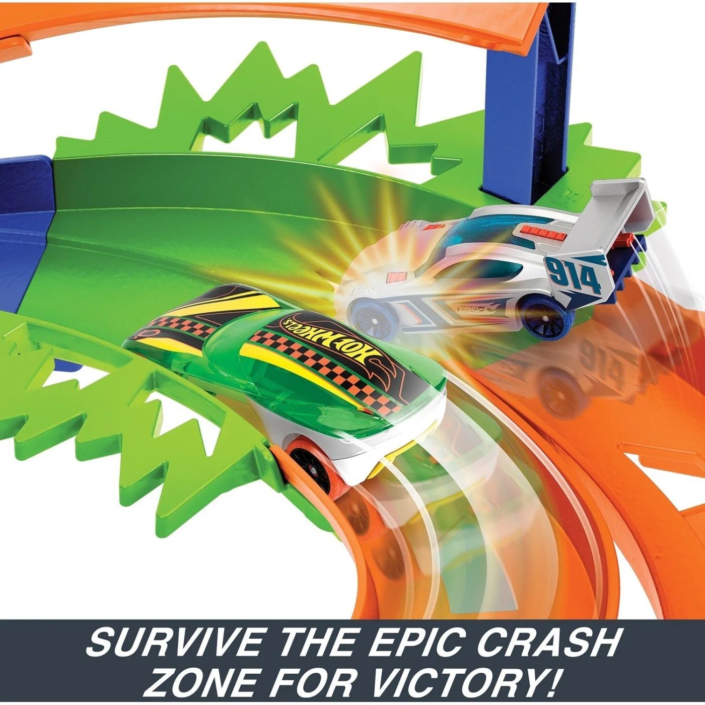 Hot Wheels Action Whip Around Raceway Ozone Bg
