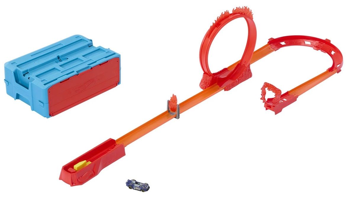 Игрален комплект Hot Wheels Елементи за огнена писта с кола Отлична цена Ozone bg