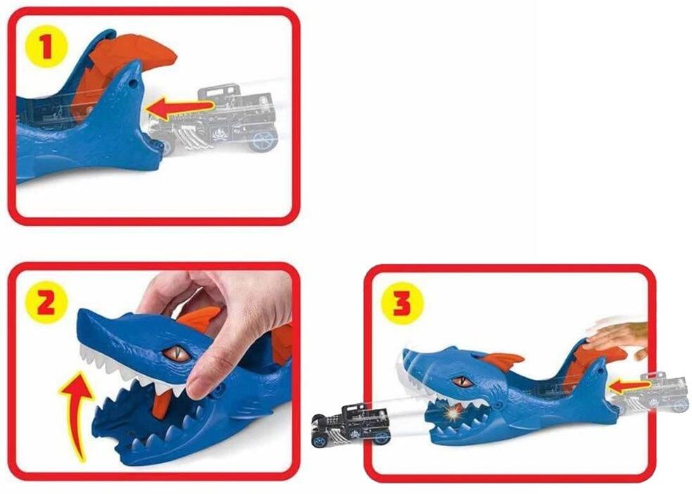 Игрален комплект Hot Wheels City Изстрелвачка с количка Акула Отлична цена Ozone bg