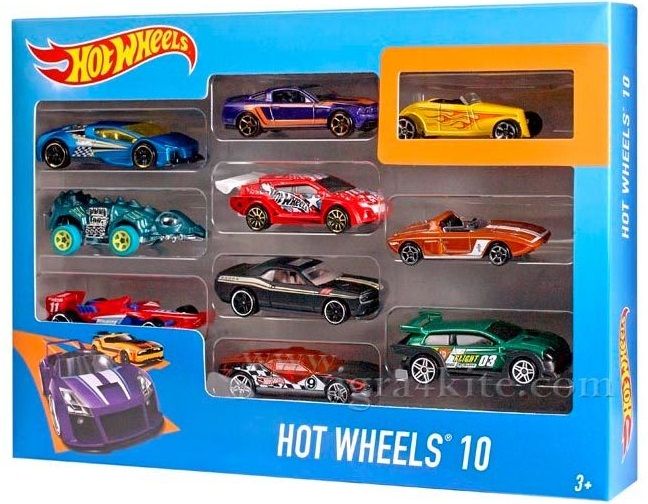 Игрален комплект Hot Wheels Колички 10 броя асортимент Отлична цена Ozone bg