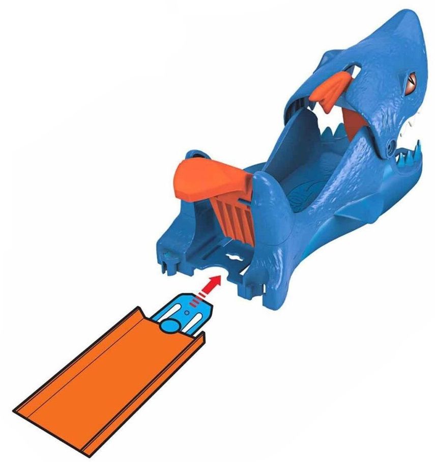 Игрален комплект Hot Wheels City Изстрелвачка с количка Акула Отлична цена Ozone bg