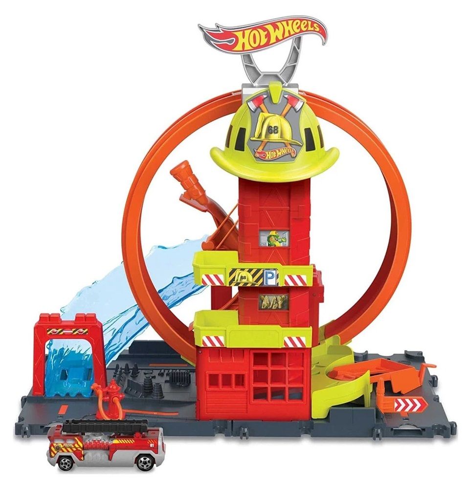 Писта Hot Wheels Пожарна станция Отлична цена Ozone bg