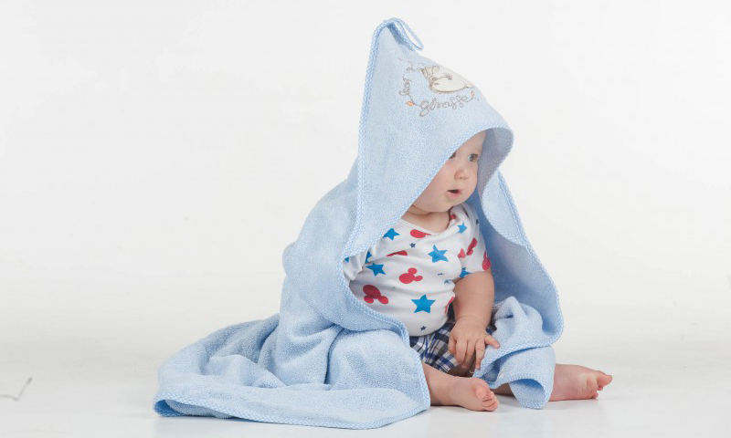 Бебешка хавлия за баня EKO - Жираф