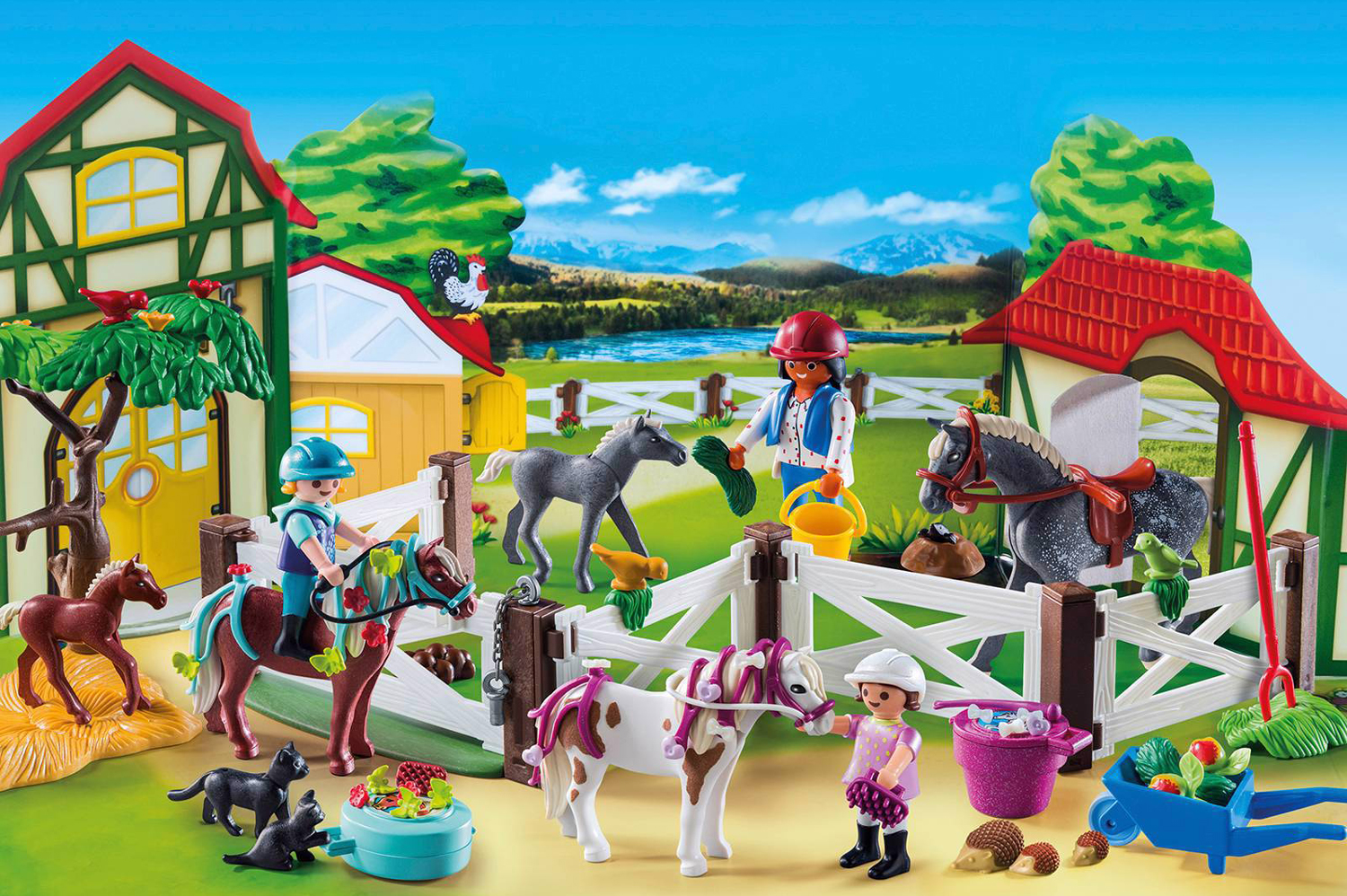 Коледен адвент календар Playmobil Ферма за коне