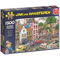 Пъзел Jumbo от 1500 части - Петък, 13-ти, Ян ван Хаастерен