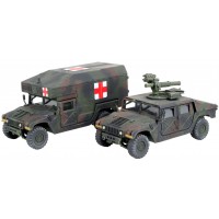 Сглобяем модел на военен транспорт Revell -  MMWV M966 TOW Missile Carrier & M997 Maxi Ambulance (03147)