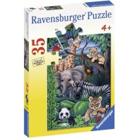 Пъзел Ravensburger от 35 части - Животинско царство