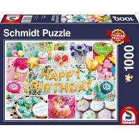 Пъзел Schmidt от 1000 части - Честит рожден ден