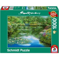 Пъзел Schmidt от 1000 части - Езерото с водните лилии, Сам Парк