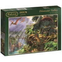 Пъзел Jumbo Falcon Deluxe от 1000 части - Долината на динозаврите, Стив Рийд