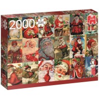 Пъзел Jumbo от 2000 части - Винтидж Дядо Коледа