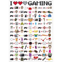 Макси плакат GB eye - I Love Gaming