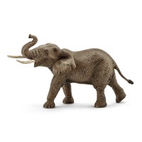 Фигурка Schleich от серията Дивия живот - Африка: Африкански слон - мъжки с вдигнат хобот