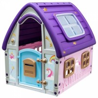 Детска градинска къща за игра Starplast - Unicorn Grand House