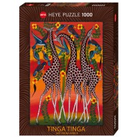 Пъзел Heye от 1000 части - Жирафи, Тинга Тинга