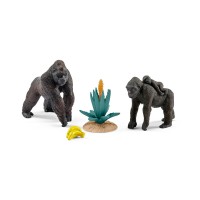 Фигурки Schleich от серията Аксесоари към Диви Животни: Комплект - горили