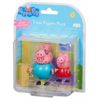 Комплект фигурки Peppa Pig - 2 фигурки с декор, асортимент