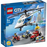 Конструктор LEGO City Police - Полицейско преследване с хеликоптер (60243)