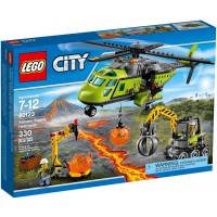 Конструктор Lego City Volcano Explorers - Хеликоптер за доставки (60123)