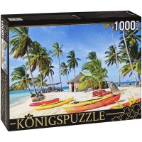 Пъзел Königspuzzle от 1000 части - Лодки на острова