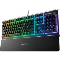Гейминг клавиатура SteelSeries - Apex 3, RGB, черна