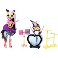 Игрален комплект Mattel Enchantimals - Рок барабани с Sage Skunk и скункса Caper