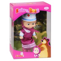 Кукла Simba Toys Маша с розова рокля и лекарска шапка