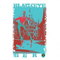 Тениска RockaCoca Blackeyed Hero, бяла, размер M