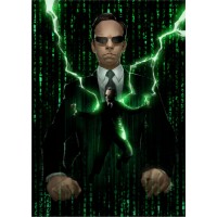 Метален постер Displate Movies: The Matrix - Agent Smith