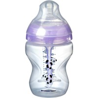 Бебешко шише Tommee Tippee Advanced Anti-Colic - 260 ml, с биберон 1 капка, розово