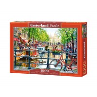 Пъзел Castorland от 1000 части - Пейзаж в Амстердам