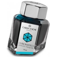 Мастило за писалка Caran d'Ache Chromatics – Тюркоаз, 50 ml