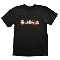Тениска NiP T-shirt Circles, черна