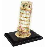 3D Пъзел Cubic Fun от 15 части и LED светлини - Pisa Tower